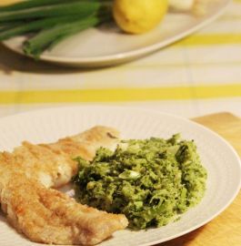 Rezept für Seelachs mit Zitronen-Brokkoli-Püree